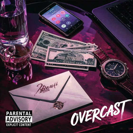 Overcast — East Coast Hip Hop type beat cover art, 91 BPM, G# Min