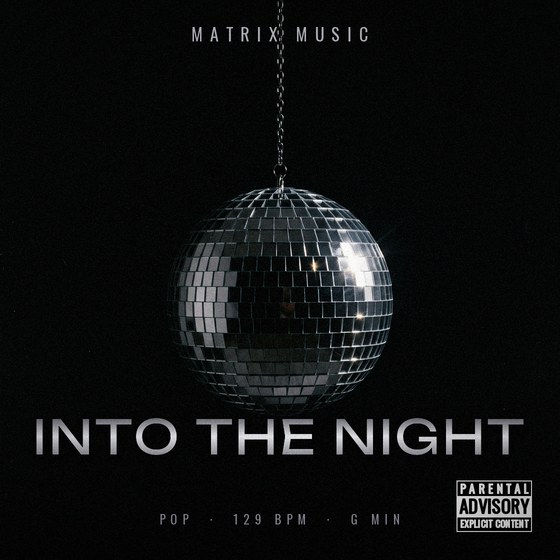 Into The Night — Pop type beat cover art, 129 BPM, G Min