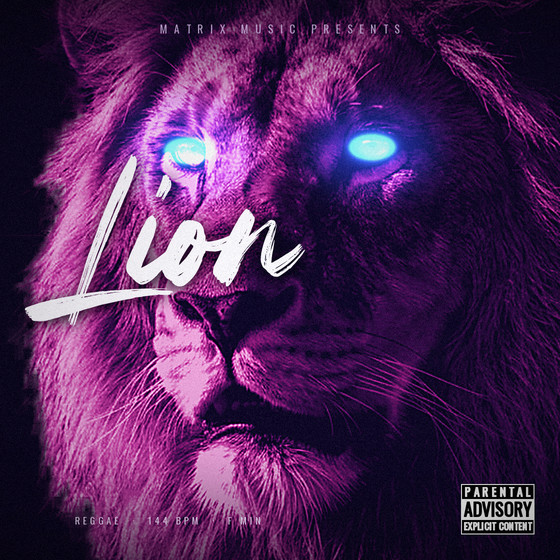 Lion — Reggae type beat cover art, 148 BPM, F Min