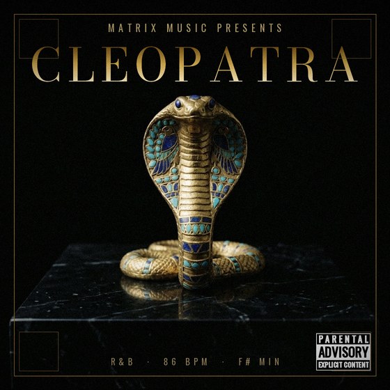 Cleopatra — R&B type beat cover art, 86 BPM, F# Min