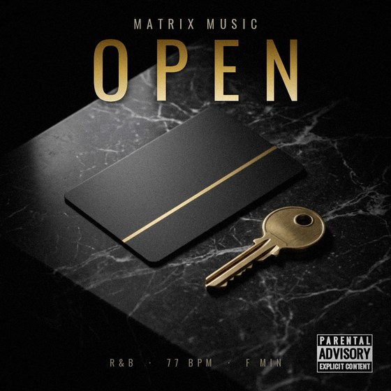 Open — R&B type beat cover art, 77 BPM, F Min