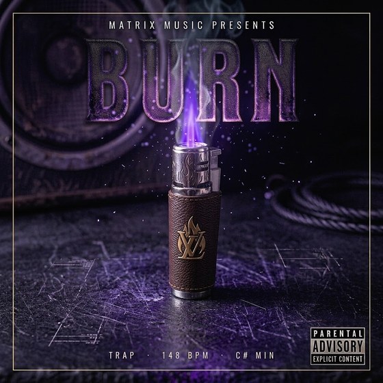 Burn — Trap cover art, 148 BPM, C# Min