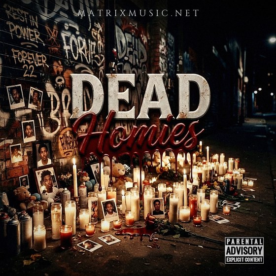 DEAD HOMIES — Trap type beat cover art, 157 BPM, E Min
