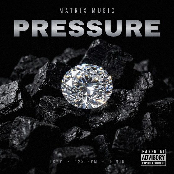Pressure — Trap type beat cover art, 129 BPM, F Min
